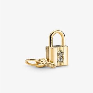 Pandora Gold and Silver Padlock Charm